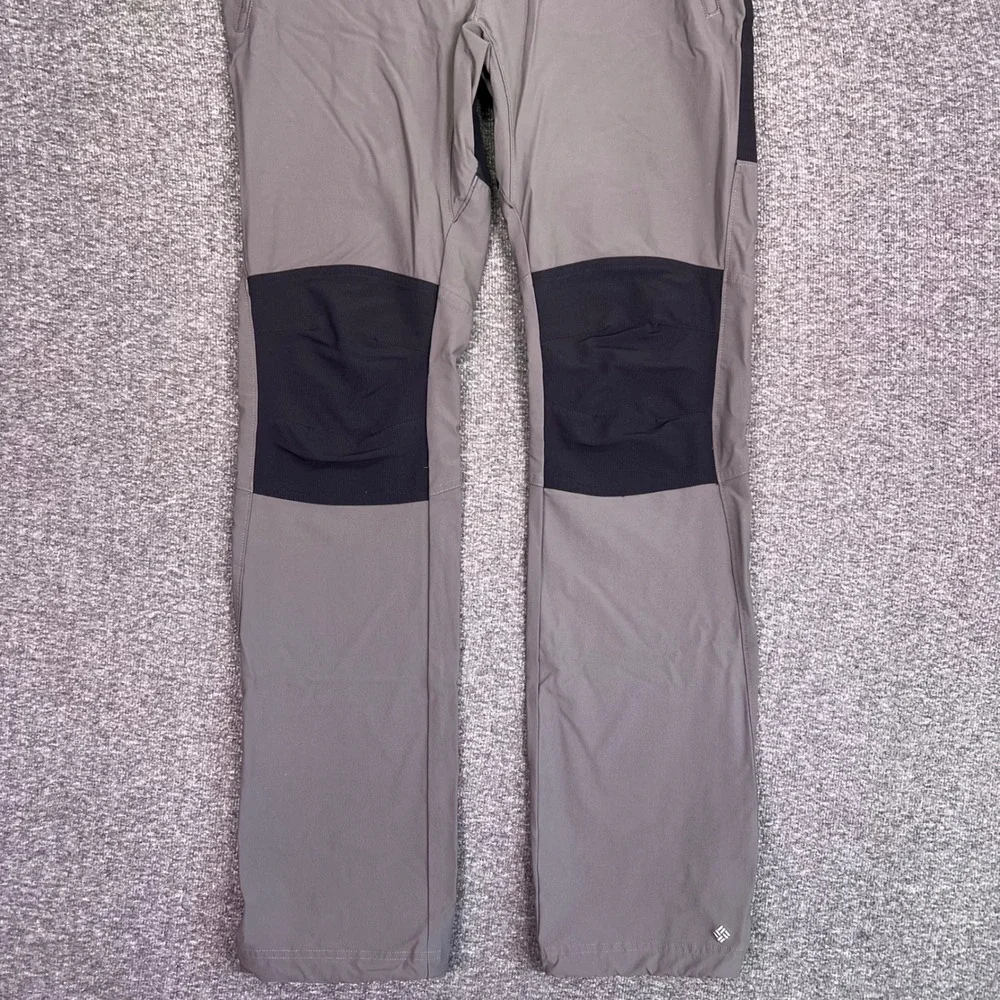 Columbia Titanium Pants Mens M Gray Belted Performance Hiking Omni Wick Outdoors